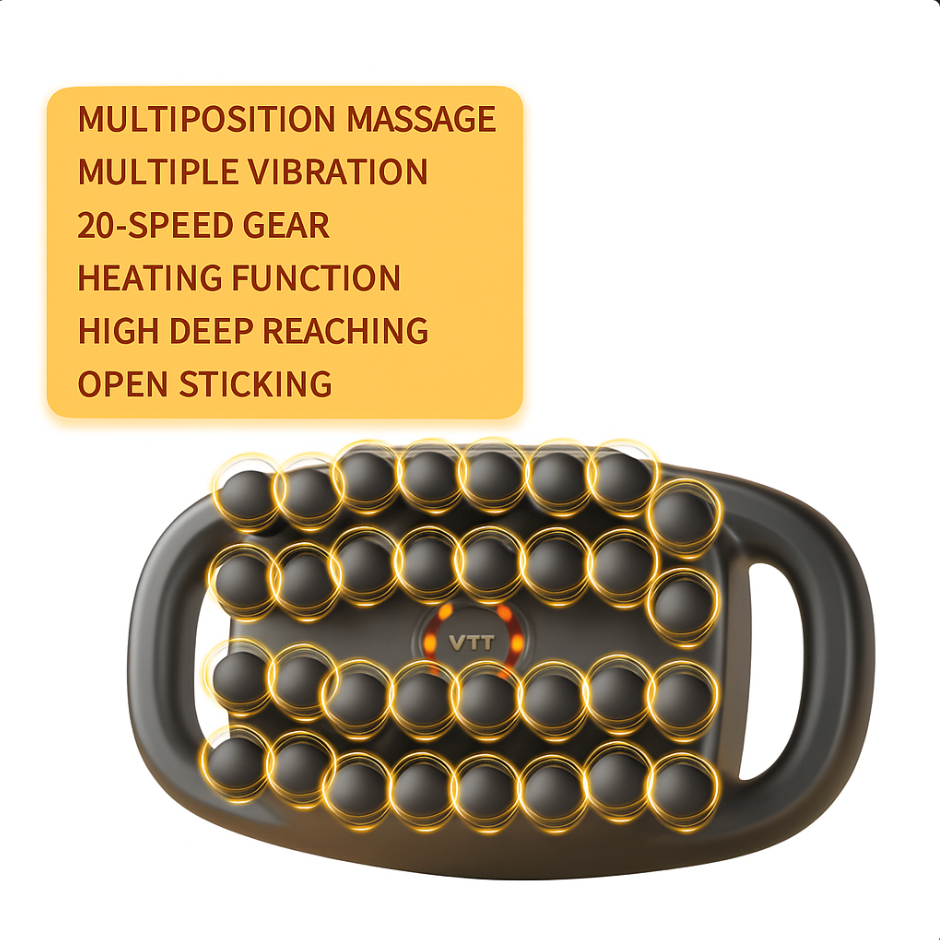 [FREE SHIPPING] Fascia Gun Muscle Massager Instrument 16 Heads Men's Special Woman Relaxation Legs, Waist, Back Neck Membrane Electric.
