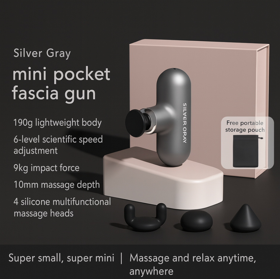 [FREE SHIPPING]. Mini Fascia Massage Gun for Women – Portable Deep Tissue Muscle Massager, Multifunctional Percussion Massage Gun for Neck, Shoulder & Body Relief – Lightweight Quiet Design, New Mini Neck Fascia Gun