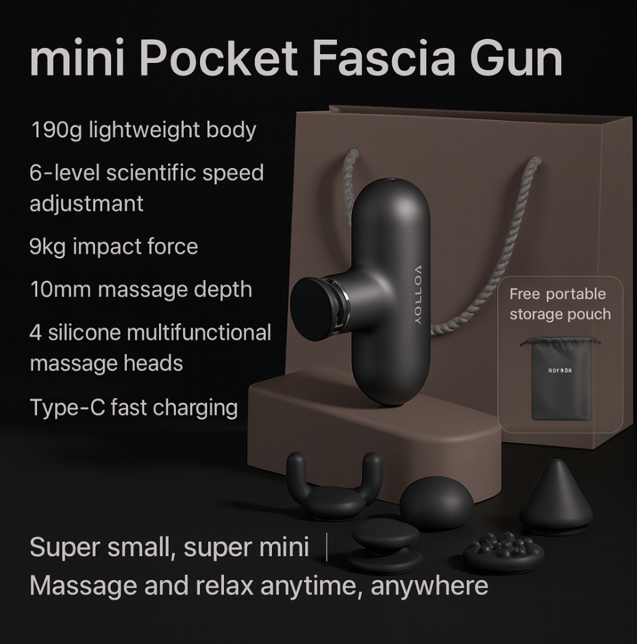 [FREE SHIPPING]. Mini Fascia Massage Gun for Women – Portable Deep Tissue Muscle Massager, Multifunctional Percussion Massage Gun for Neck, Shoulder & Body Relief – Lightweight Quiet Design, New Mini Neck Fascia Gun