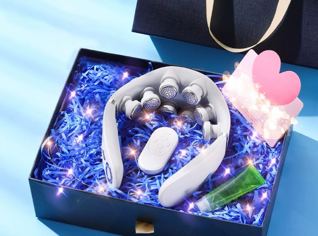 The cervical spine massager has been connected to the Mijia app to warm compress the waist, back, shoulders and neck, kneading the trapezius muscle of the neck, giving birthday gifts